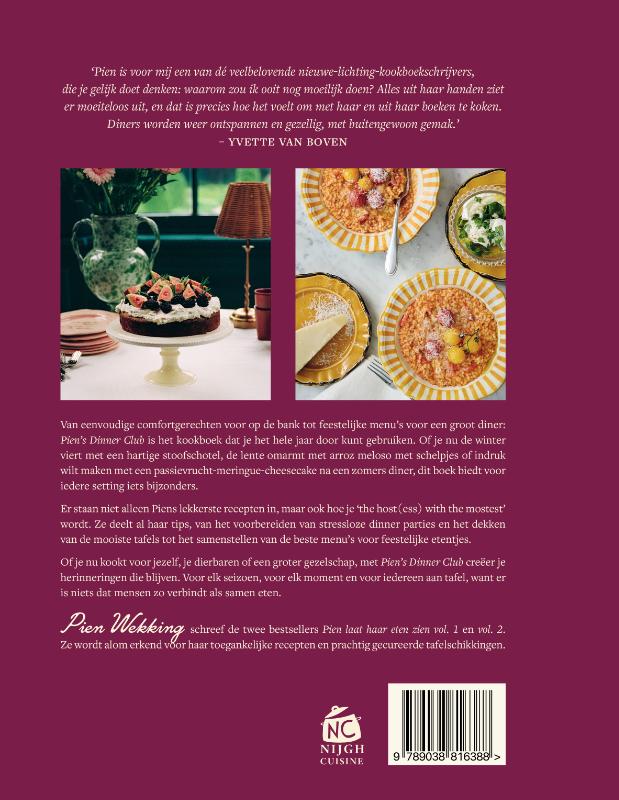 Achterkant van Pien's Dinner Club