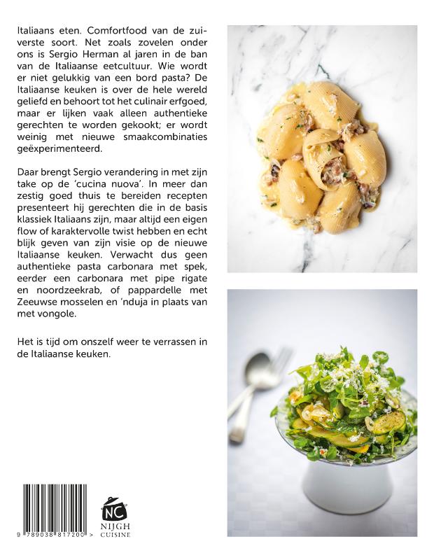 Achterkant van New Italian