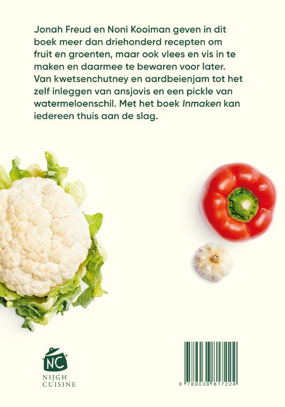 Achterkant van Inmaken