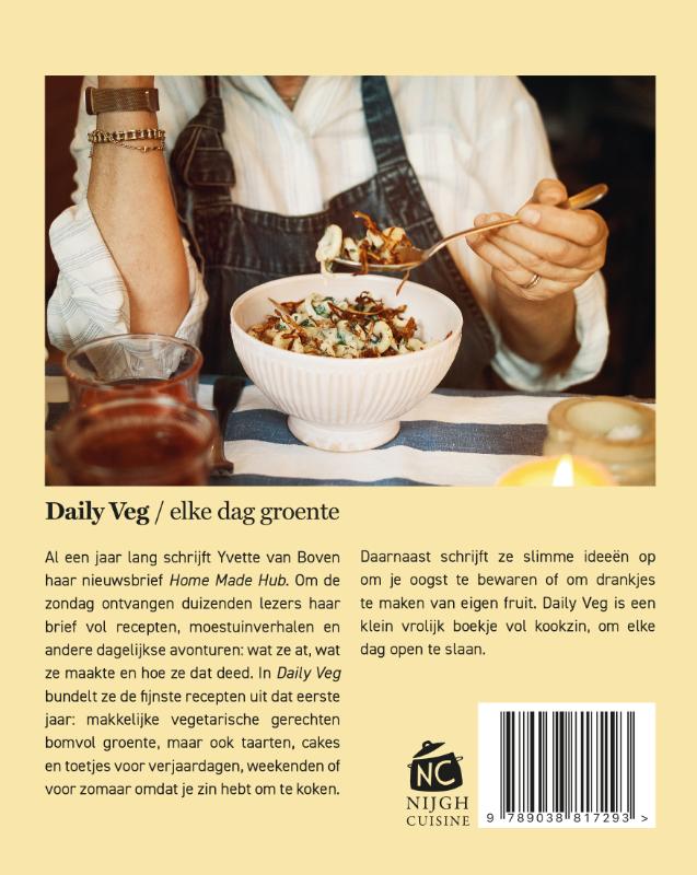 Achterkant van Daily Veg