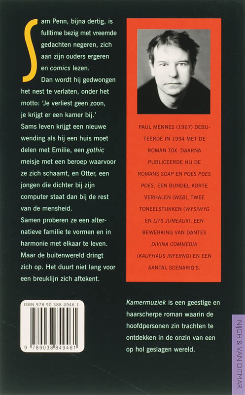 Achterkant van Kamermuziek