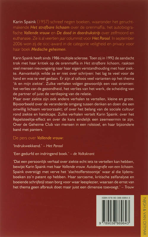Achterkant van Vallende vrouw