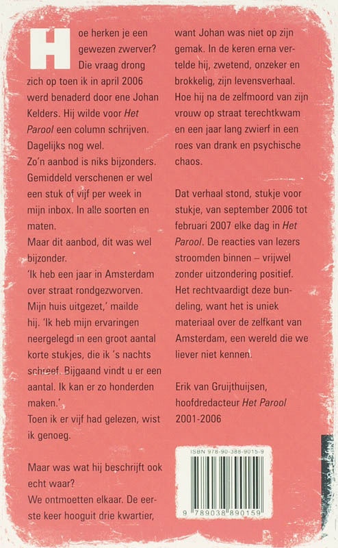 Achterkant van Zwerver