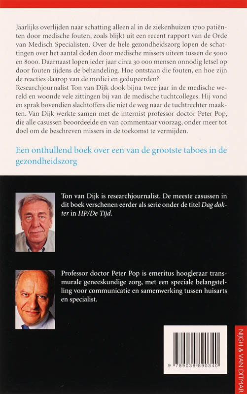 Achterkant van Medische missers