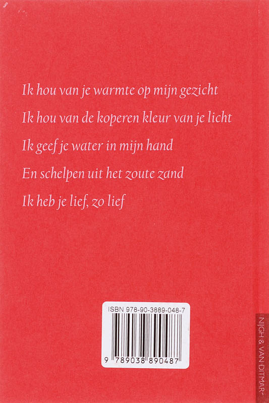 Achterkant van Ik heb je lief, zo lief
