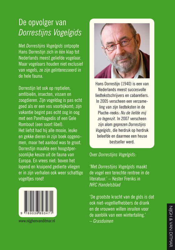Achterkant van Dorrestijns natuurgids