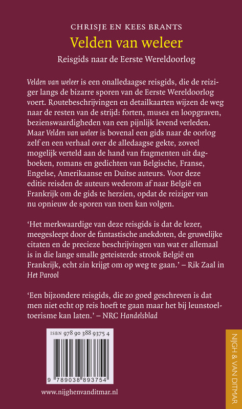 Achterkant van Velden van weleer