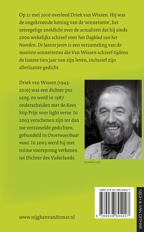 Achterkant van De laatste jaren