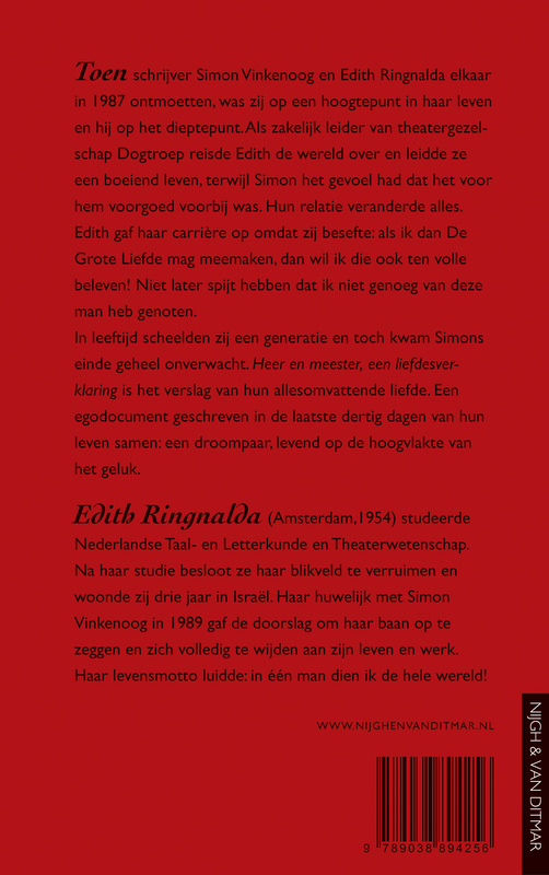 Achterkant van Heer en meester een liefdesverklaring