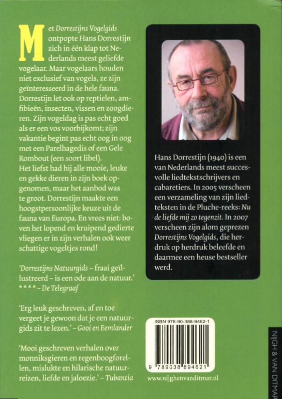 Achterkant van Dorrestijns natuurgids