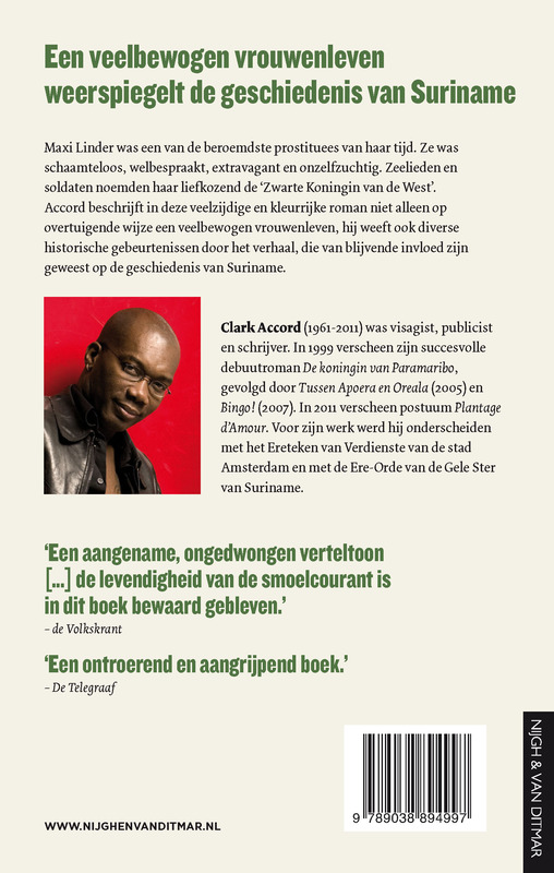 Achterkant van De koningin van Paramaribo