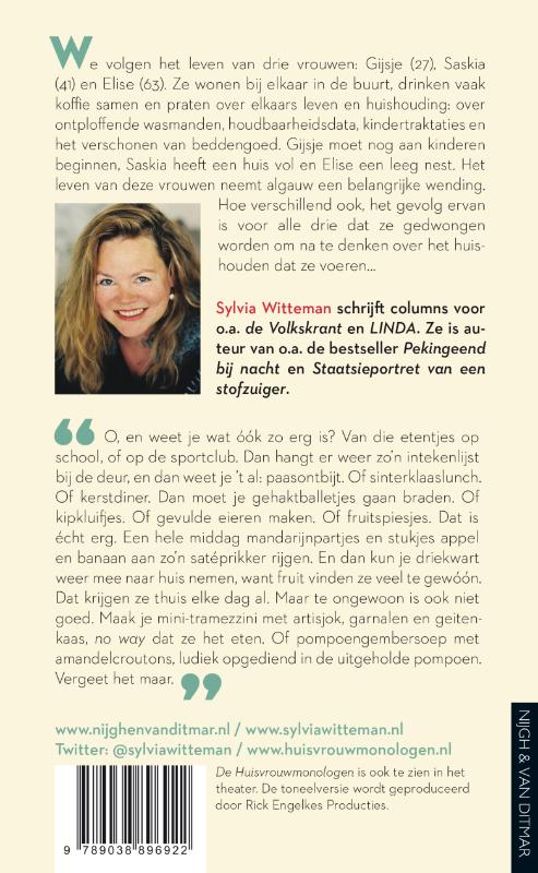 Achterkant van De huisvrouwmonologen