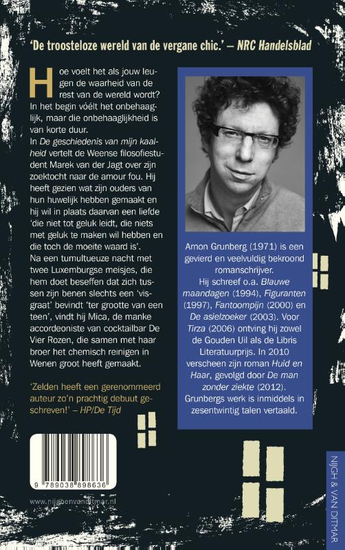 Achterkant van De geschiedenis van mijn kaalheid