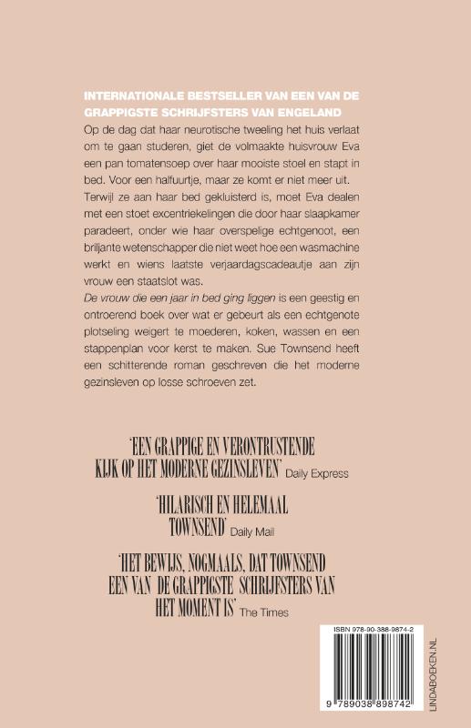 Achterkant van De vrouw die een jaar in bed ging liggen