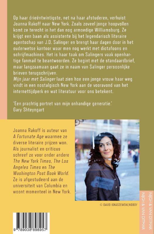 Achterkant van Mijn jaar met Salinger