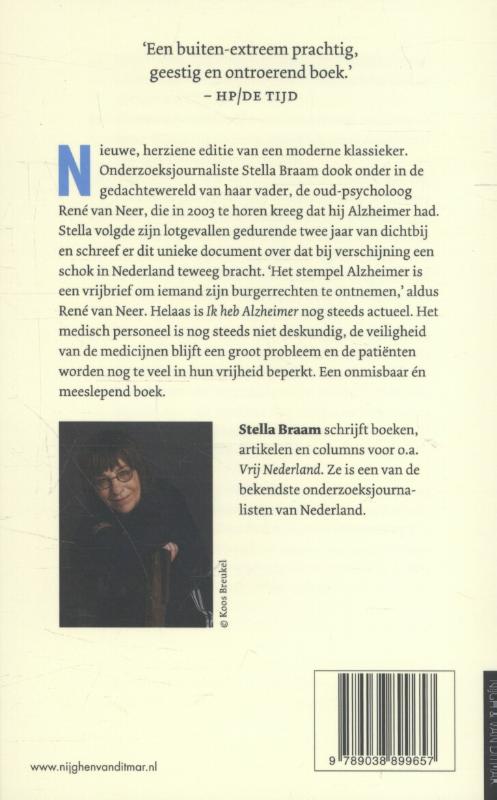 Achterkant van Ik heb Alzheimer