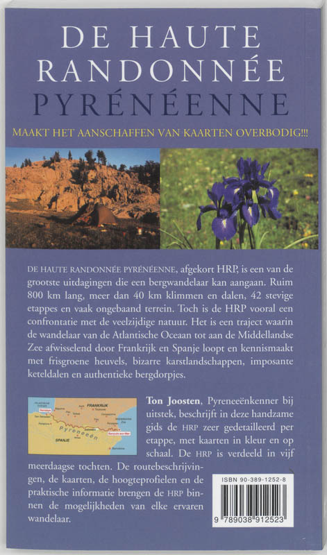 Achterkant van De haute randonnee Pyreneenne