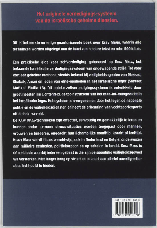 Achterkant van Krav Maga