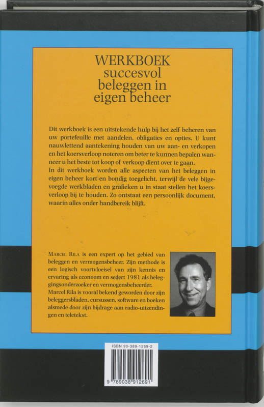 Achterkant van Werkboek succesvol beleggen in eigen beheer