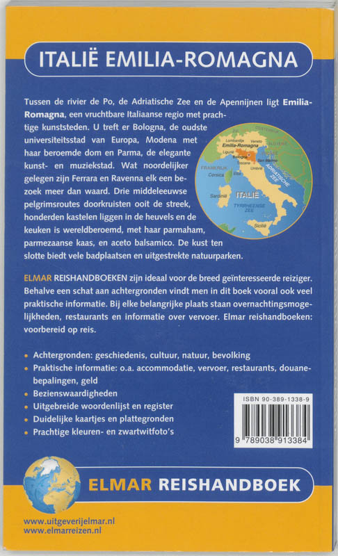 Achterkant van Italie Emilia-Romagna