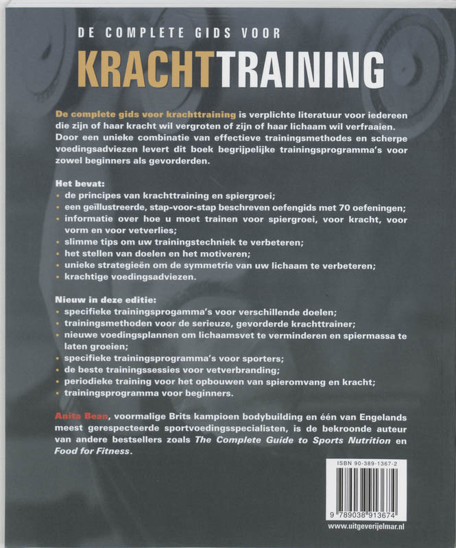 Achterkant van De complete gids voor krachttraining