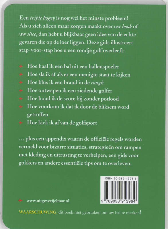 Achterkant van Het Worst-Case Scenario Golf