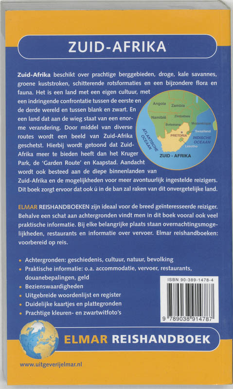 Achterkant van Zuid-Afrika