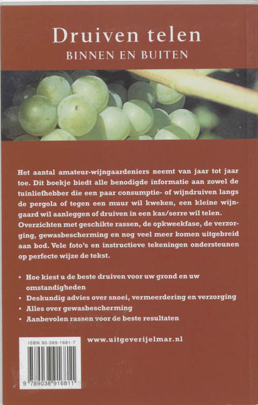 Achterkant van Druiven telen