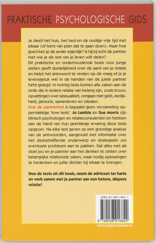 Achterkant van Doe de partnertest