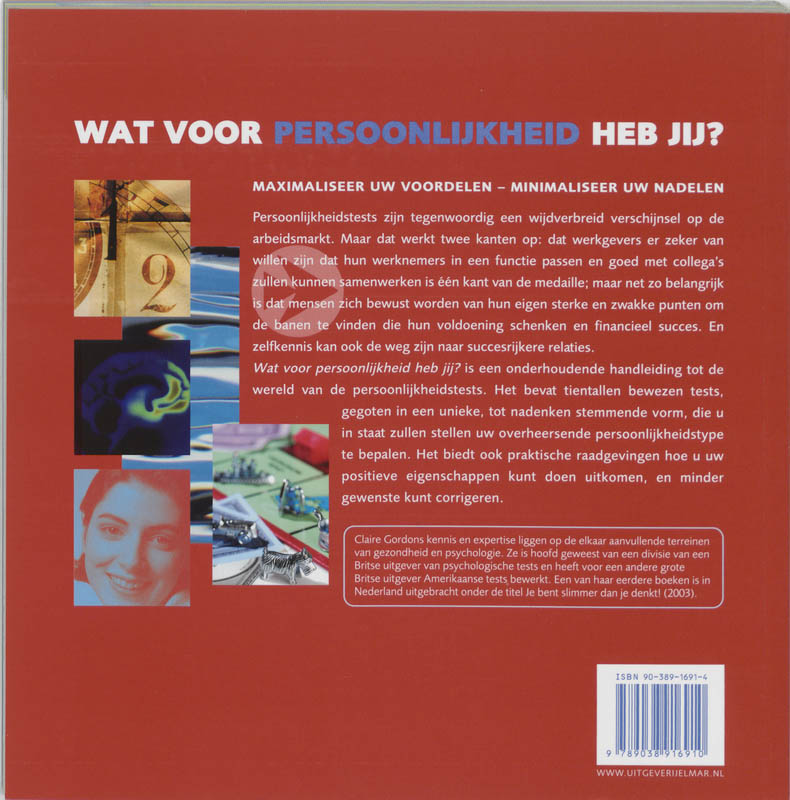 Achterkant van Wat voor persoonlijkheid heb jij?