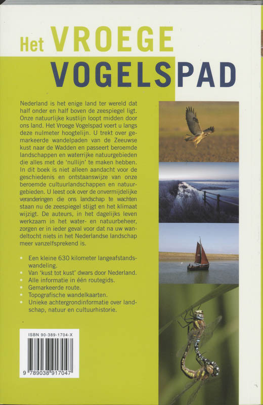 Achterkant van Het Vroege Vogelspad