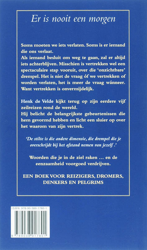 Achterkant van Er is nooit een morgen