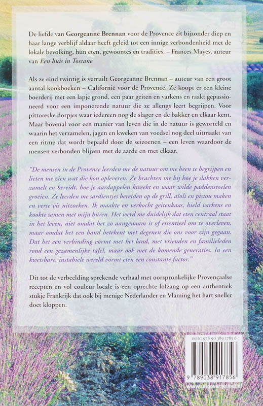 Achterkant van De smaak van de Provence