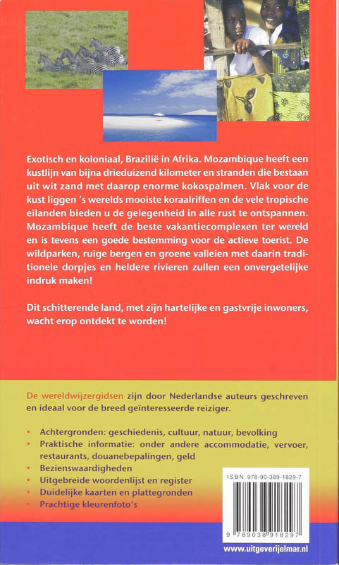 Achterkant van Mozambique