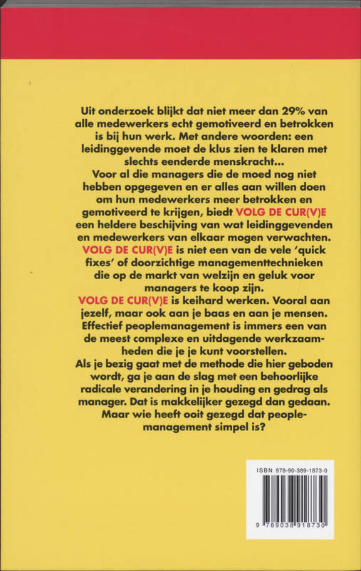 Achterkant van Volg de cur(v)e