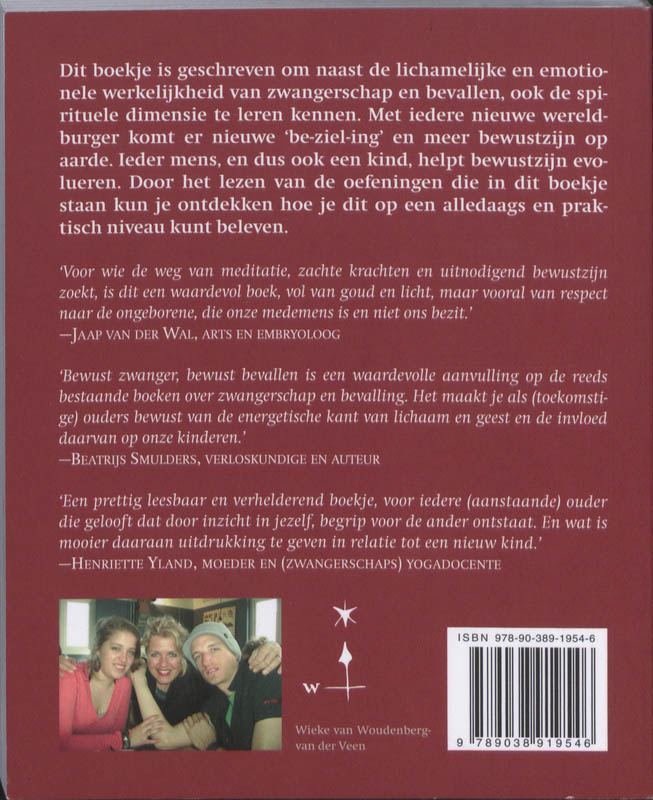 Achterkant van Bewust zwanger bewust bevallen