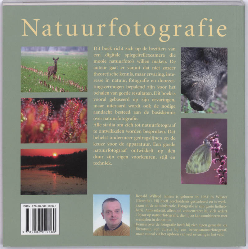 Achterkant van Praktijkboek natuurfotografie