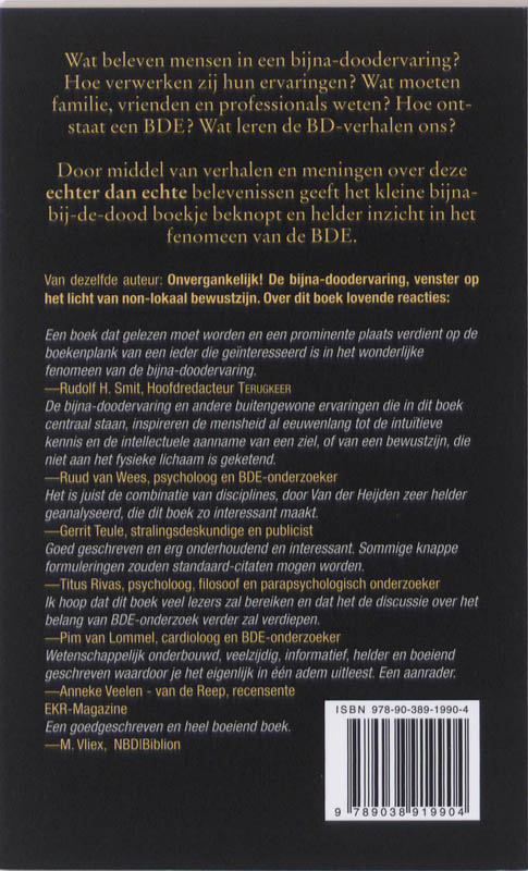 Achterkant van Het kleine bijna-bij-de-dood boekje