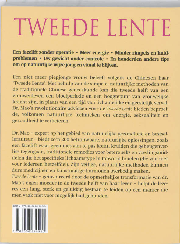 Achterkant van Tweede lente