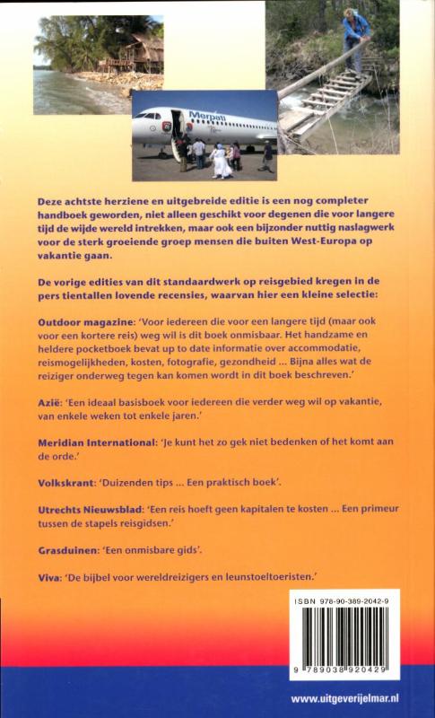 Achterkant van Handboek voor de wereldreiziger