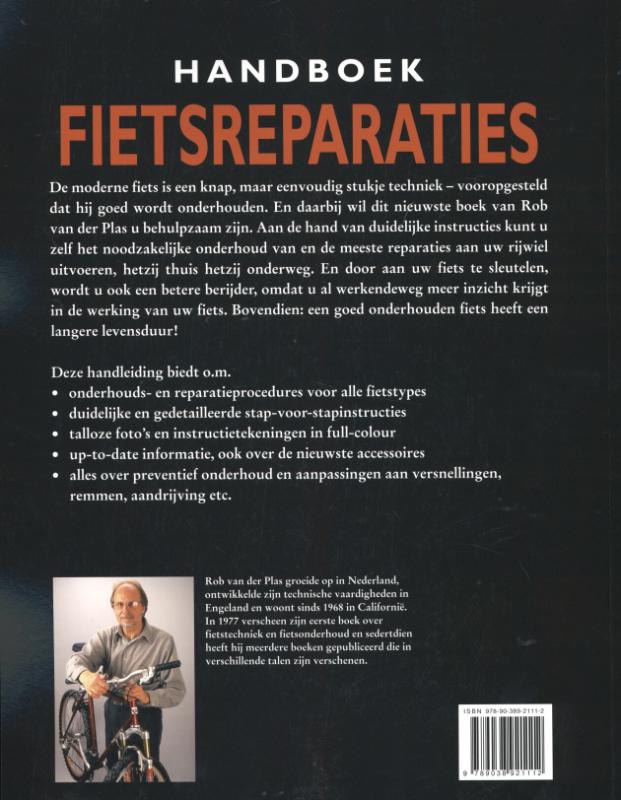 Achterkant van Handboek fietsreparaties