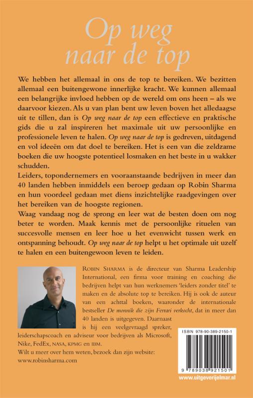 Achterkant van Op weg naar de top