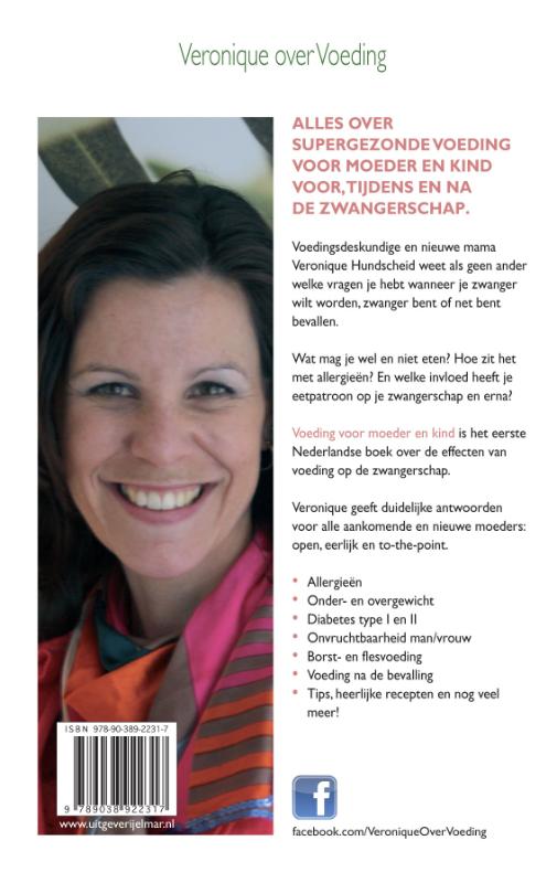 Achterkant van Voeding voor moeder en kind