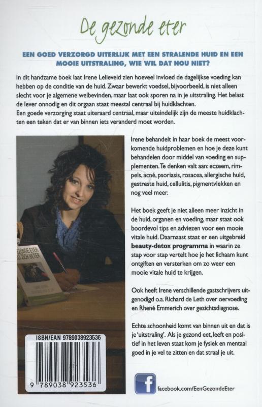 Achterkant van De gezonde eter: een mooie en vitale huid