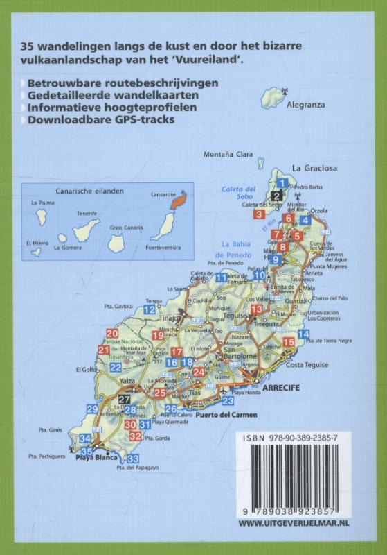 Achterkant van Lanzarote