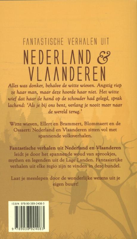 Achterkant van Fantastische verhalen uit Nederland en Vlaanderen