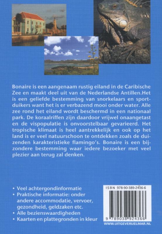 Achterkant van Reishandboek Bonaire