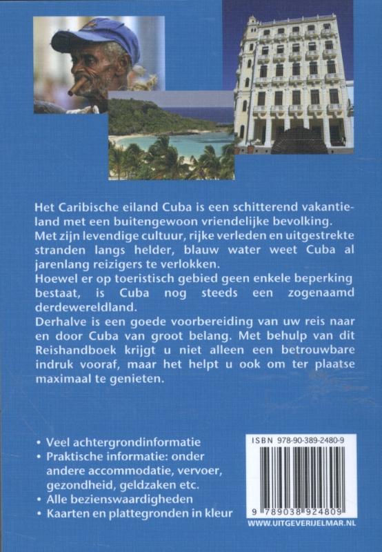 Achterkant van Reishandboek Cuba