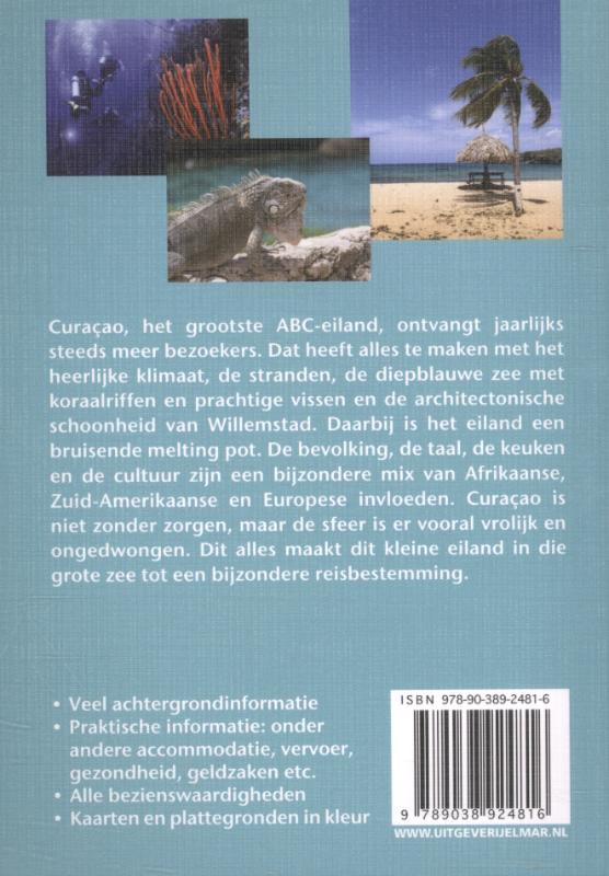 Achterkant van Reishandboek Curaçao