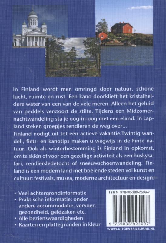 Achterkant van Reishandboek Finland